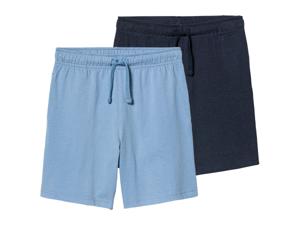 pepperts! 2 stuks kinderen shorts (146/152, Donkerblauw/lichtblauw)