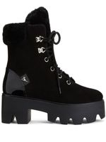 Giuseppe Zanotti bottines lacées Juliett Trek à plateforme - Noir