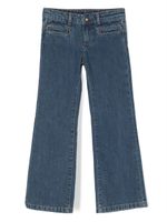 Bonpoint low-rise straight-leg cotton jeans - Bleu