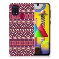 Samsung Galaxy M31 TPU bumper Aztec Paars - thumbnail