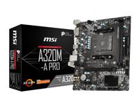 A320M-A PRO - Moederbord - micro ATX - Socket AM4 - AMD A320 - USB 3.1 Gen 1 - Gigabit LAN