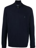 Polo Ralph Lauren cardigan zippé à logo brodé - Bleu