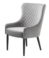 Fauteuil Ottowa Grijs Velvet - Giga Living - thumbnail