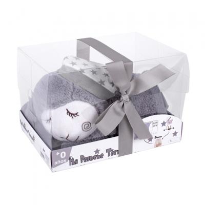 Interbaby knuffelschaap met zadenzak junior 11 cm pluche