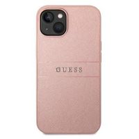 Guess Saffiano iPhone 14 Plus Hybrid Case - Roze