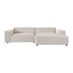 by fonQ Chunky Chaise Longue Rechts - Latte - Rib