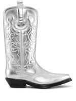 GANNI bottes d'inspiration western 40 mm - Argent - thumbnail