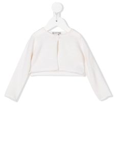 Il Gufo cardigan en laine à boutonnière - Blanc