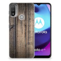 Motorola Moto E20 | E40 Bumper Hoesje Steigerhout