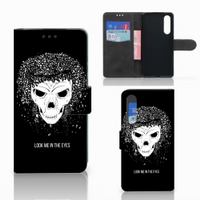 Telefoonhoesje met Naam Huawei P30 Skull Hair - thumbnail