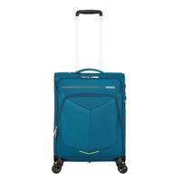 American Tourister Summerfunk Spinner 55 Expandable teal Zachte koffer