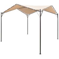 Paviljoen Prieel 4x4 m staal beige