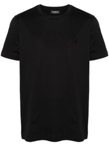 DONDUP t-shirt en coton à logo brodé - Noir