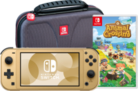 Nintendo Switch Lite Zelda Edition + Animal Crossing: New Horizons + Beschermhoes - thumbnail