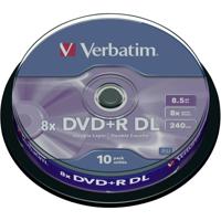 Verbatim 43666 DVD+R DL disc 8.5 GB 10 stuk(s) Spindel - thumbnail