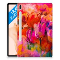 Tablethoes Samsung Galaxy Tab S7FE Tulips