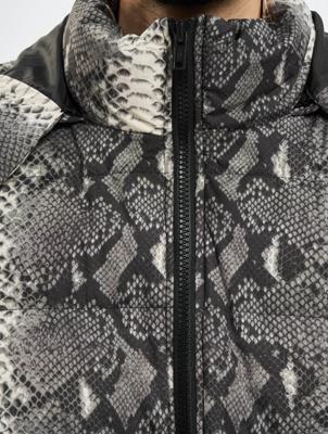 Urban Classics / Gewatteerde jassen Hooded AOP in grijs Urban Classics / Gewatteerde jassen Hooded AOP in grijs