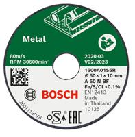 Bosch Accessoires Doorslijpschijf Bonded 3Pcsx50X1X10 mm - 1600A01S5Y