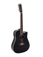 DIMAVERY DR-612 Western guitar 12-string, black - thumbnail