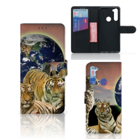 Xiaomi Redmi Note 8T Telefoonhoesje met Pasjes Roofdieren