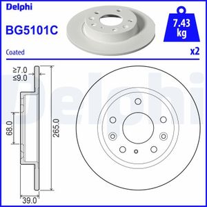 Remschijf BG5101C