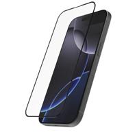 Hama Beschermglas voor mobiele telefoon D3O voor iPhone 16 Pro (displaybescherming, onbreekbaar, anti-vingerafdruk, glas met montagehulp, volledige bescherming 10H, case-friendly, krasbestendig,