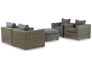 Garden Collections Toronto stoel-loungeset naturel 5-delig