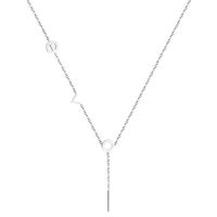 Cilla Jewels dames ketting Edelstaal Zilverkleurig Bar T