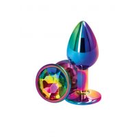 NS Novelties - Rear Assets Multicolor Aluminium Buttplug Small - thumbnail