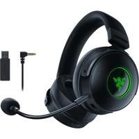 Razer Kraken V3 Pro - Draadloze gamingheadset met Taptic-technologie (hoofdtelefoon met sensorische touchfeedback, TriForce 50 mm drivers, THX Spatial Audio) Zwart