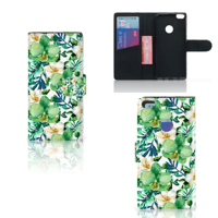 Huawei P8 Lite 2017 Hoesje Orchidee Groen