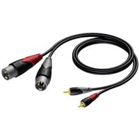 Procab CLA701 Classic RCA - XLR verloopkabel 1.5m - thumbnail