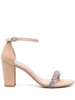 Stuart Weitzman sandales Nudistcurve 80 mm à ornements - Tons neutres