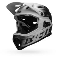 Bell Super DH MIPS MTB Helm 2022: Mat Zwart/Wit S 52-56cm