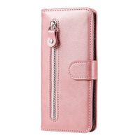 iPhone 7 hoesje - Bookcase - Pasjeshouder - Portemonnee - Rits - Kunstleer - Rose Goud