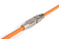 Digitus RJ45-koppeling Netwerk Adapter CAT 6a (losse kabel CAT 7), CAT 6A, CAT 6 [1x LSA - 1x LSA] Zilver - thumbnail