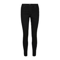 VERO MODA mid waist skinny jegging VMJUDY zwart