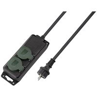 Sygonix SY-5145338 power strip without Schalter black, green Schutzkontakt