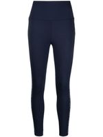 Michael Michael Kors legging rayé à logo en jacquard - Bleu