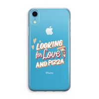 Pizza is the answer: iPhone XR Transparant Hoesje