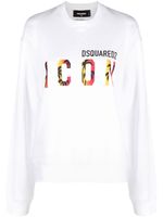 DSQUARED2 sweat à imprimé Icon - Blanc