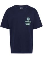 RASSVET t-shirt en coton à logo floqué - Bleu