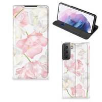 Samsung Galaxy S21 Plus Smart Cover Lovely Flowers - thumbnail