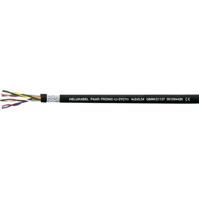 Helukabel 21145-1000 Datakabel Li-2YCYv 10 x 2 x 0.50 mm² Zwart 1000 m