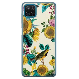 Samsung Galaxy A12 siliconen hoesje - Sunflowers