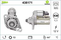 Startmotor / Starter NEW ORIGINAL PART VALEO, Spanning (Volt)12V, u.a. für VW, Skoda, Audi, Seat - thumbnail