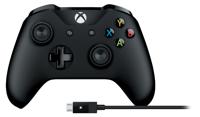 Microsoft Xbox One Draadloze controller + kabel voor Windows zwart - 0889842121971