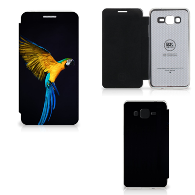 Samsung Galaxy Grand Prime Telefoonhoesje met Pasjes Papegaai Samsung Galaxy Grand Prime Telefoonhoesje met Pasjes Papegaai