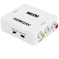 VK-126 MINI HDMI naar CVBS/L + R Audio converter-adapter (scaler) (wit)
