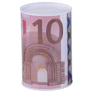 Geld 10 euro biljet spaarpotje 8 x 11 cm   -